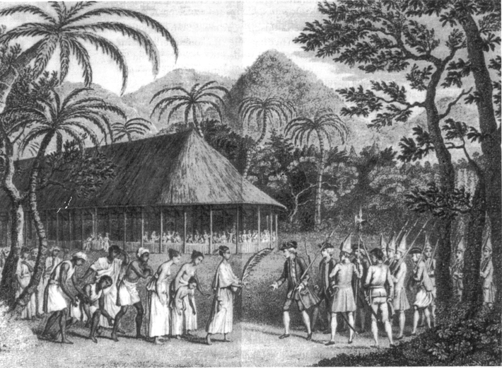 Wallis et les tahitiens